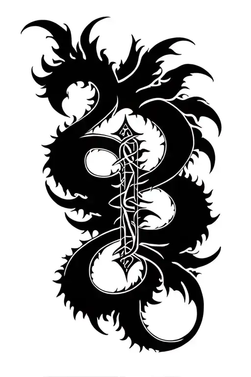 Zodiac Sign Intertwined Representing The Client's