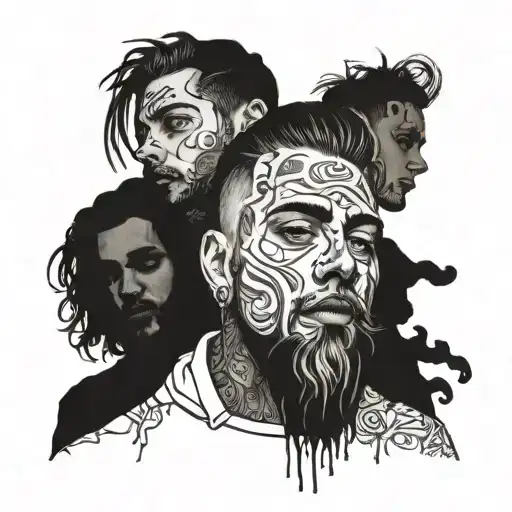 A Portrait Of Suicideboys Members With A Dark And Moody Aesthetic