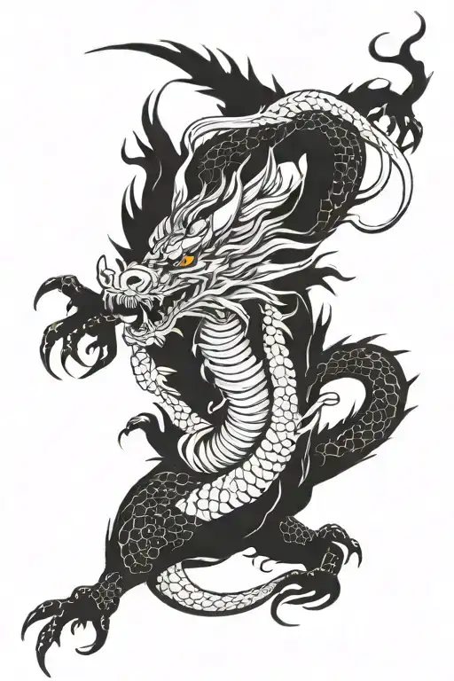 Japanese Dragon For Whole Arm
