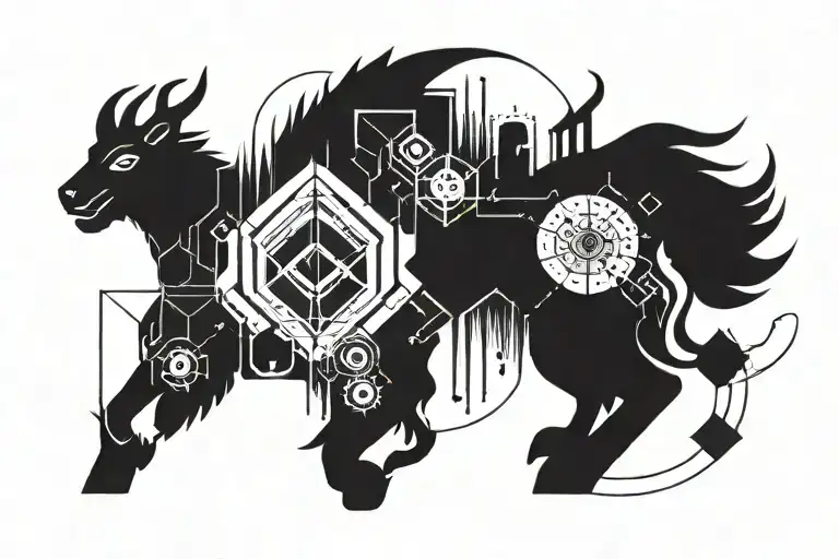 Combine Elements Of Norse Mythology With Futuristic Technology