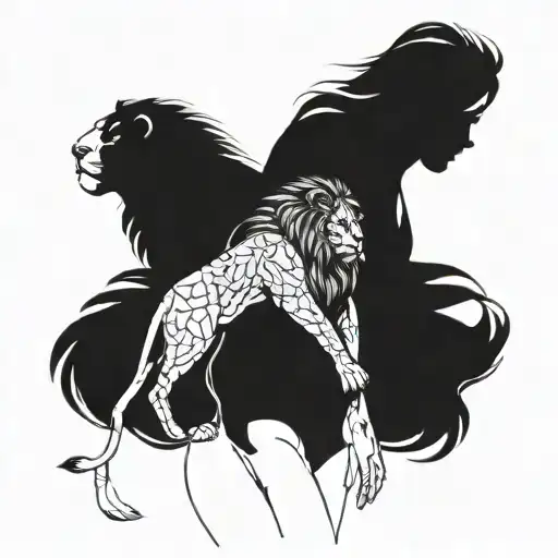 Women With C Cup And A Lion