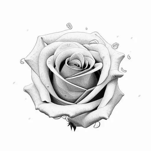 A Delicate Rose With A Brain Stem Instead Of A Stem