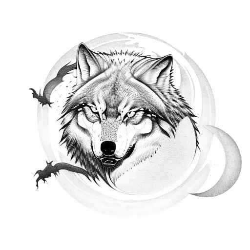 Liquid Wolf Howling At The Moon