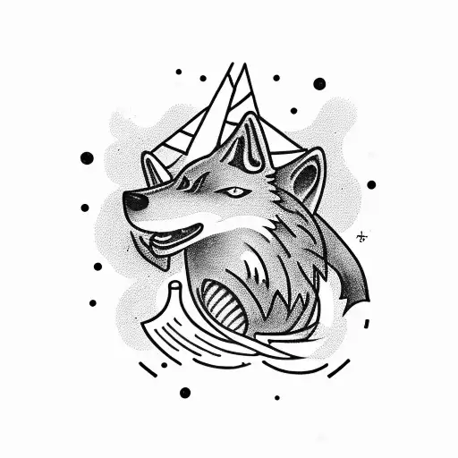 A Nautical-themed Blacksmithing Workshop With A Wolf And Mermaid As The Forge