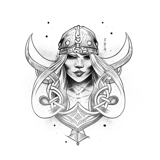 Viking Witch With Runes