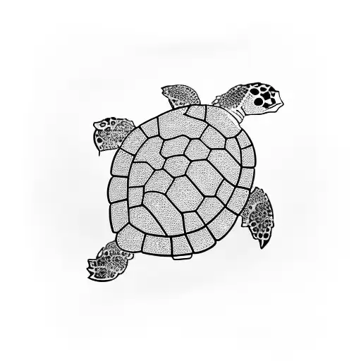 Turtle With Sakura Petals