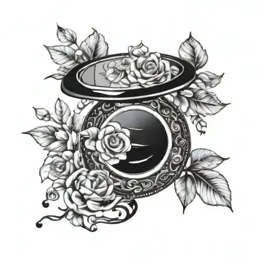 A Vintage-inspired Makeup Palette With Intricate Floral Details