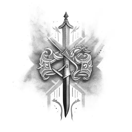 Sword Army From The Arm To The Hand