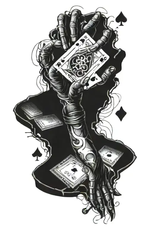 Poker Cyberpunk Hand