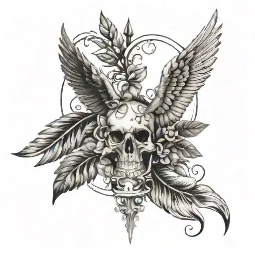 Combine Icarus And Memento Mori Symbolism In A Tattoo Design