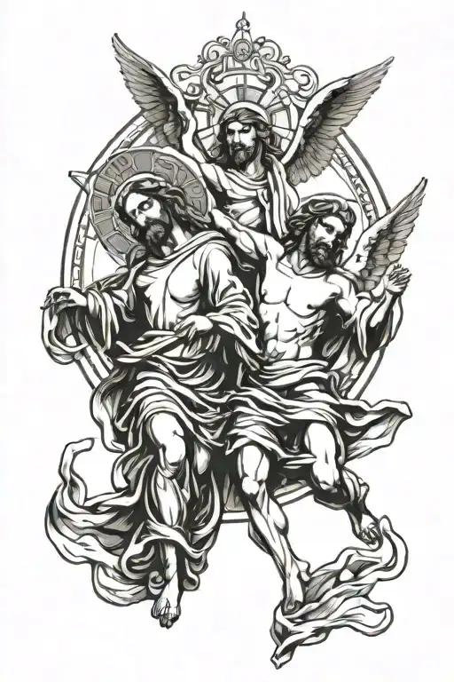 Christ And Angel