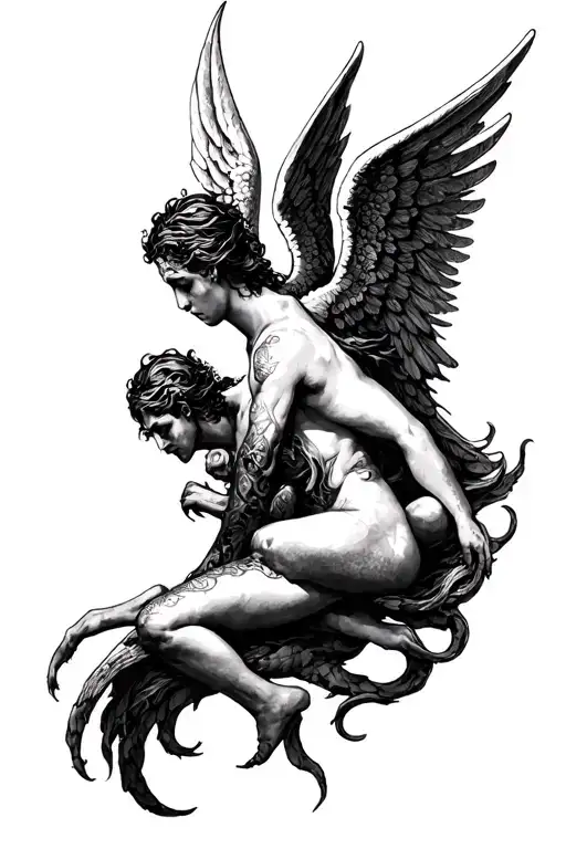 Biblically Accurate Angel And Demon