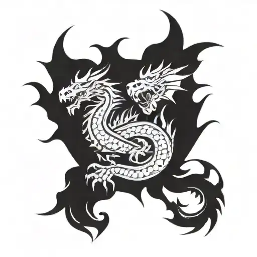 Earth Dragon In A Circle