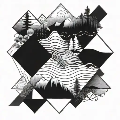 A Geometric Design Inspired By The Movement Of Water In Nature