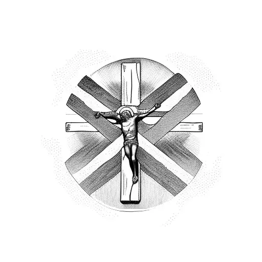 St Dismas And Jesus On The Cross