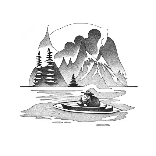 Colorado Campsite At Night And Fishing