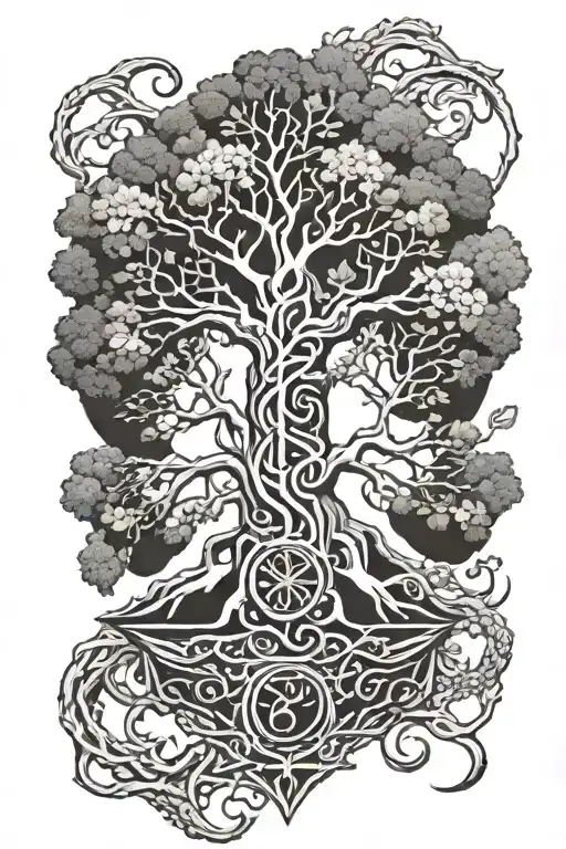 Yggdrasil Back Onto Shoulders