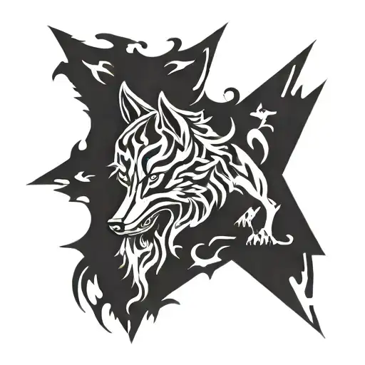 Wolf Kanji Symbol