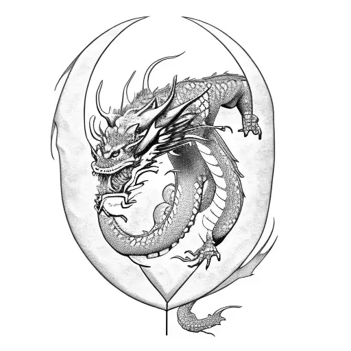 Dragon Body Made Of Words