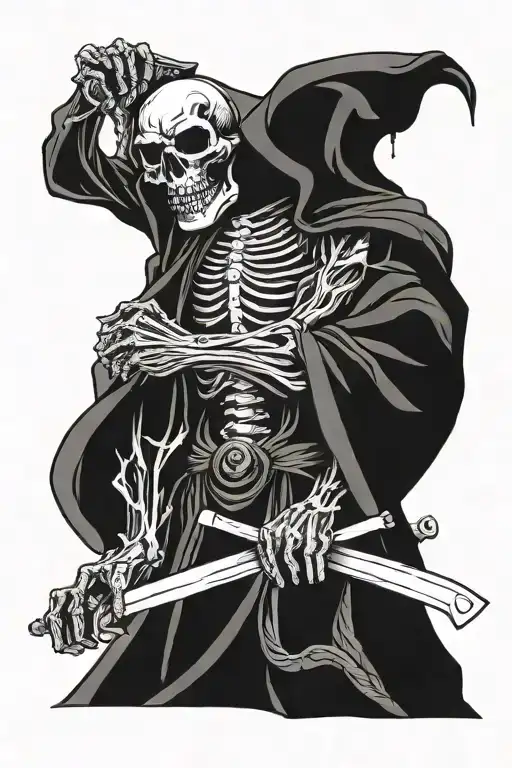 Ken Block Grim Reaper Holding A Scythe