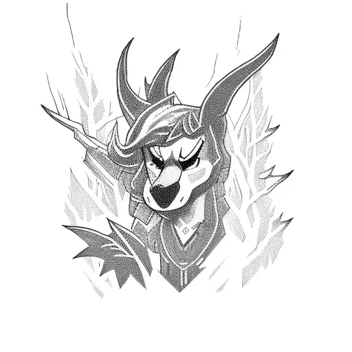 A Pixelated Video Game Character Surrounded By A Dark And Gloomy Forest