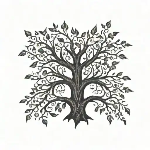 A Tree With Branches Shaped Like Tata's Initials