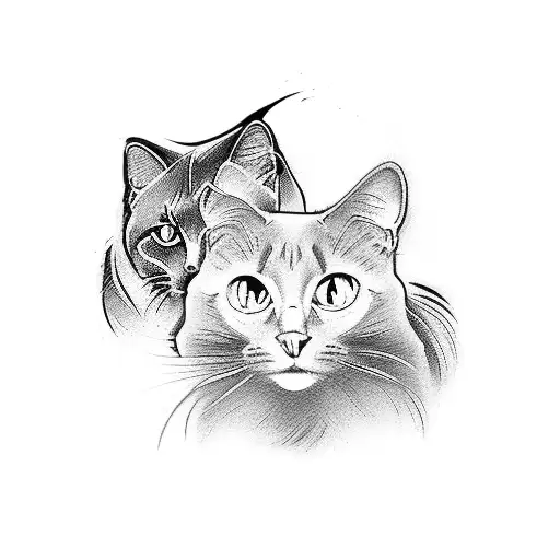 Elegant Black Cat Silhouette