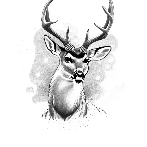 A Majestic Deer Standing At The Edge Of A Serene Lake