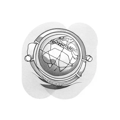 A Pair Of Headphones Forming A World Globe