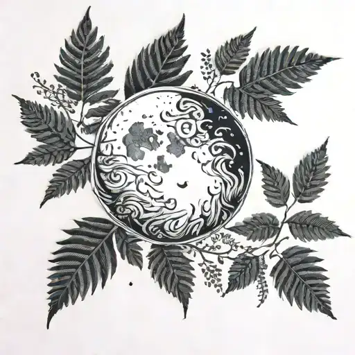 Moon Phase Out Of Ferns