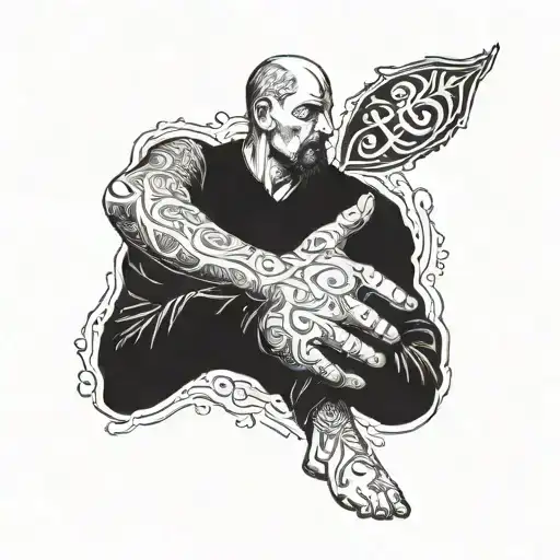 An Man Holding A Human Myocardium With Arabic Text