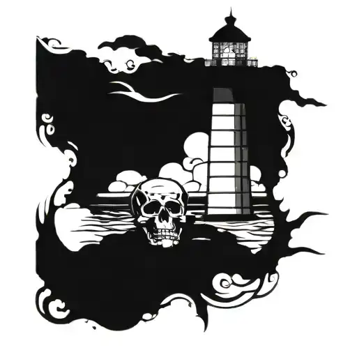 Skull Lighthouse Beach
