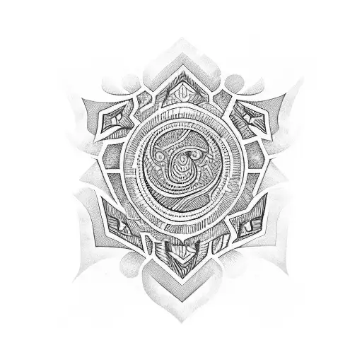 Samoan Half Sleeve Using African Patterns