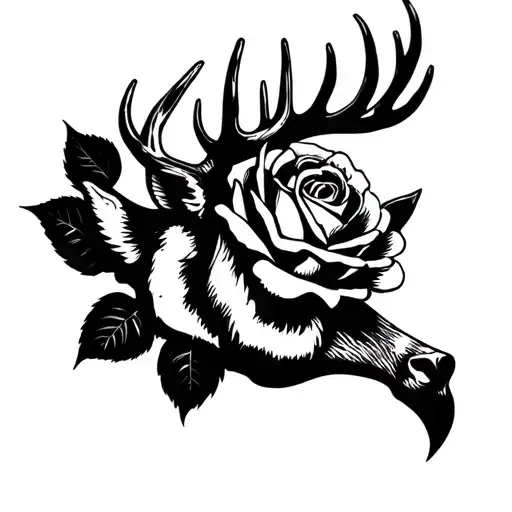 Rose Deer Head Fishing Hook