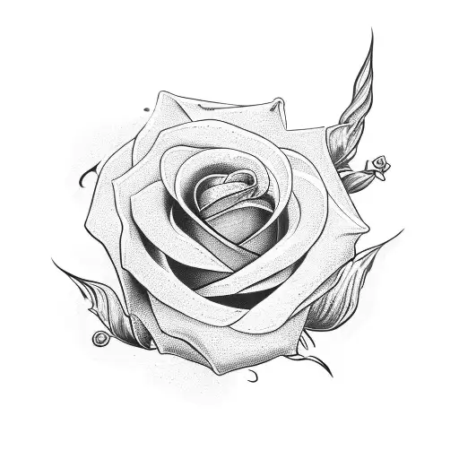 A Delicate Rose Intertwined With A Jawbone