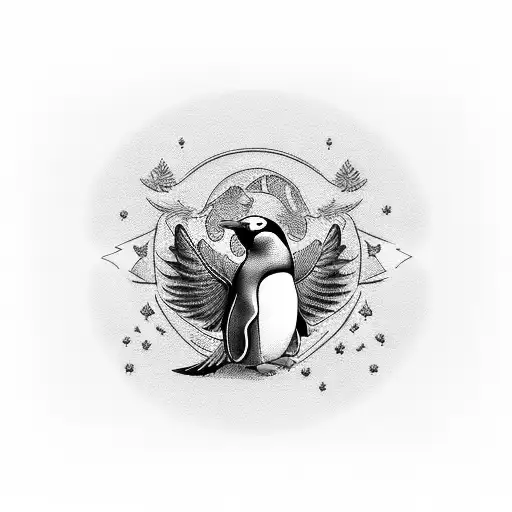 Penguin With A Phoenix
