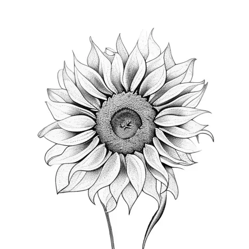 A Bouquet Of A Sunflower And Wild Flowers