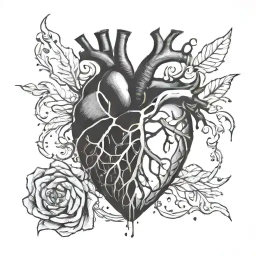 A Human Heart Destroyed By The Pain Of A Breakup