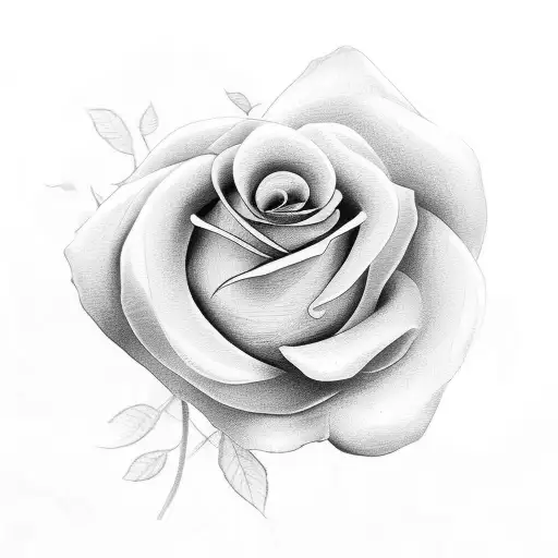 A Rose And A Butterfly