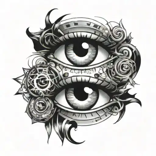 Roman Numerals Eyes Surrounded