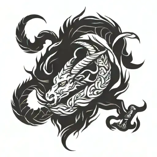 Capricorn With Fire And Rage Mode