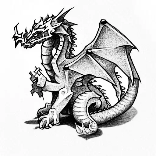 Minecraft Dragon Holding The Number 53 In Its Paws