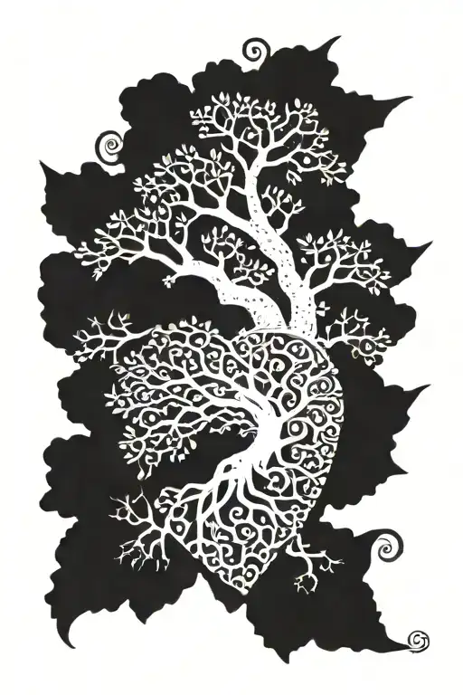 Heart With The Tree Of Life