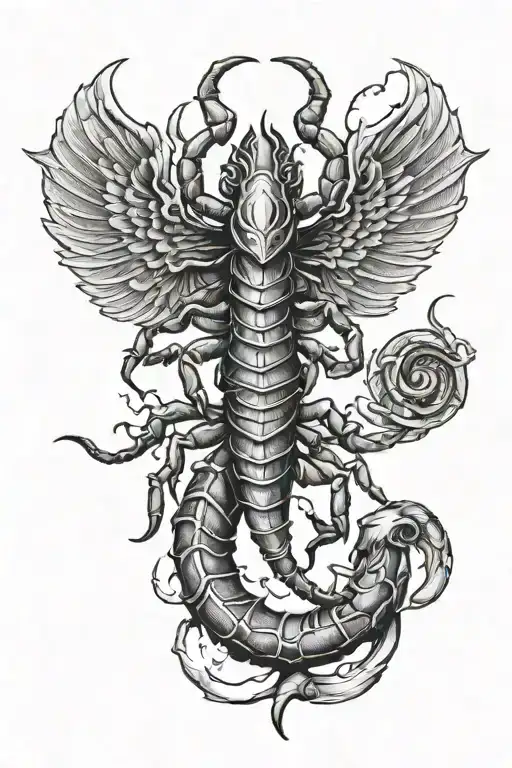 Scorpion With Angels Wings