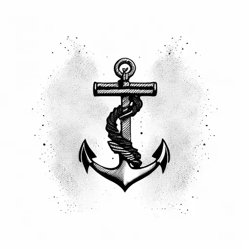 Anchor And A Trident