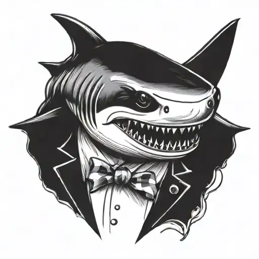 Shark Wearing Tuxedo