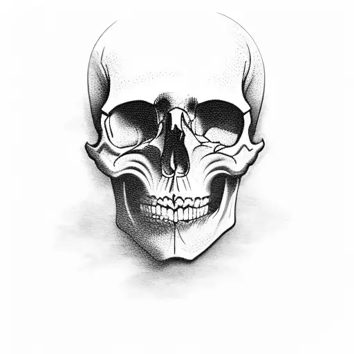 Skull Made With Smoke