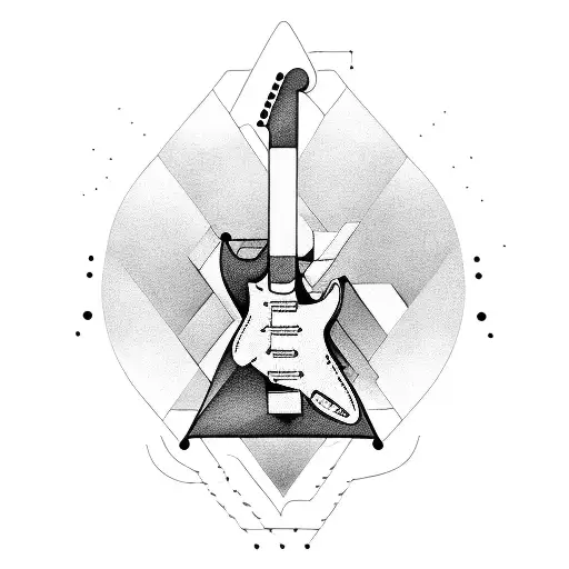 Electric Guitar Rounded