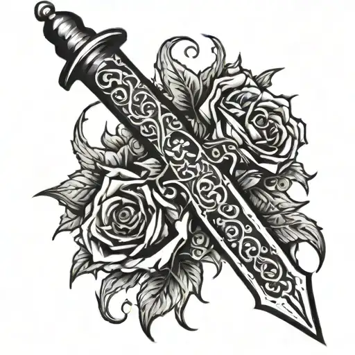 Dagger Into A Vein With Blood