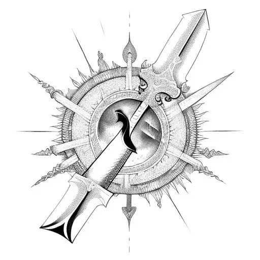 Sword With Moon And Sun